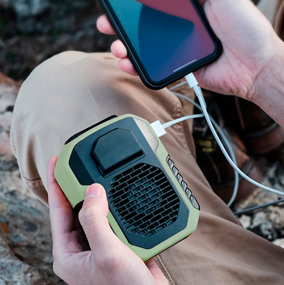 Ventilador Portátil + Carregador Powerbank TurboMax [ULTRA POTENTE]