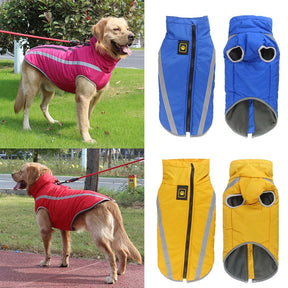 Colete Pet Grande Porte - Roupa à Prova d'água para Cachorro