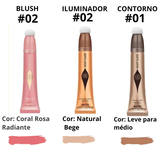 Kit Blush, Contorno e Iluminador