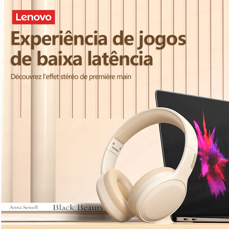 Fone de Ouvido HeadPhone Lenovo TH30 - SportBeat Bluetooth 5.0