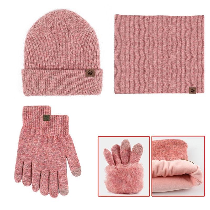 Conjunto de Inverno - Touca Luva e Cachecol