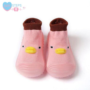 Sapatinho Meia com Sola de Silicone - Baby Steps Socks™