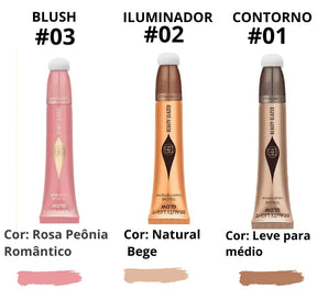 Kit Blush, Contorno e Iluminador