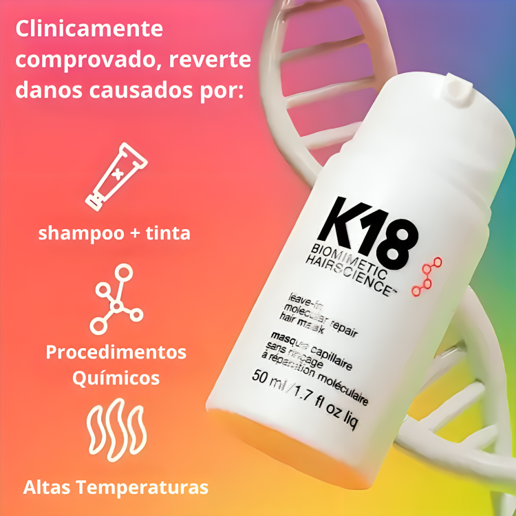 K18 - Máscara Capilar de Reparação Instantânea + Brinde