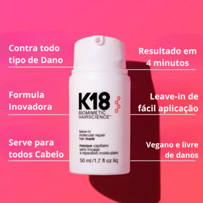 K18 - Máscara Capilar de Reparação Instantânea + Brinde