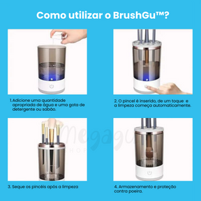 Limpador Elétrico de Pincéis para Maquiagem - BrushGu™