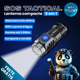 Lanterna Compacta 5 em 1 - SOS Tactical à Prova d'água [ULTRA POTENTE]