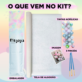 Kit Pintura Numerada Terapêutica  - Dia Chuvoso em Nova York