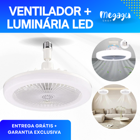 Ventilador de Teto com Luminária de Led - VentilaMax