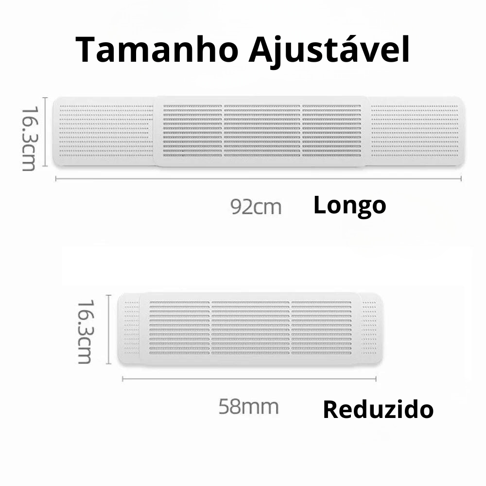 Defletor de Ar Condicionado Ajustável