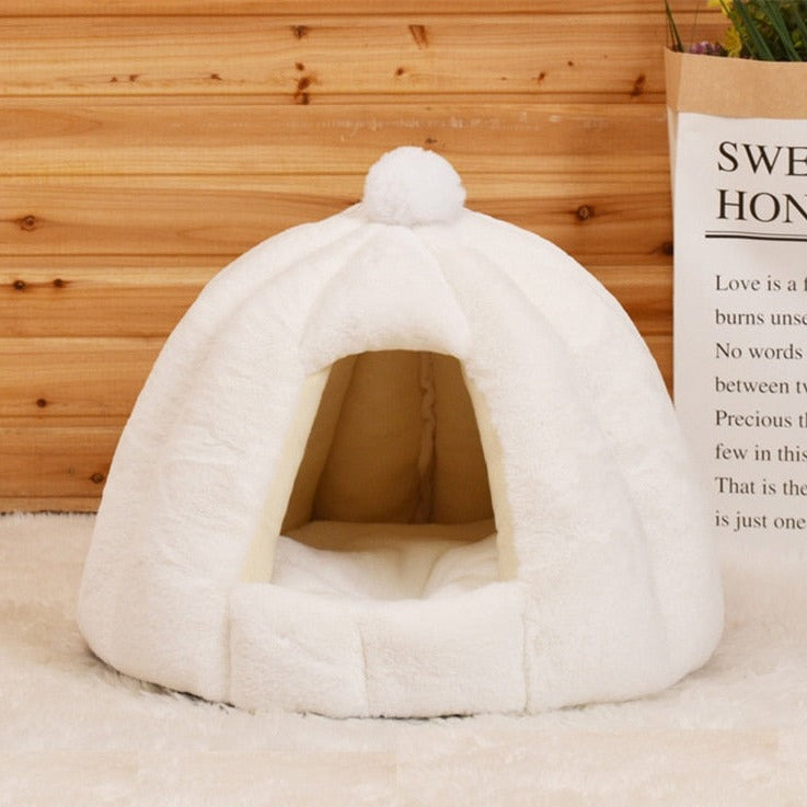 Casinha Iglu Luxo Pet - Cama para Cães e Gatos