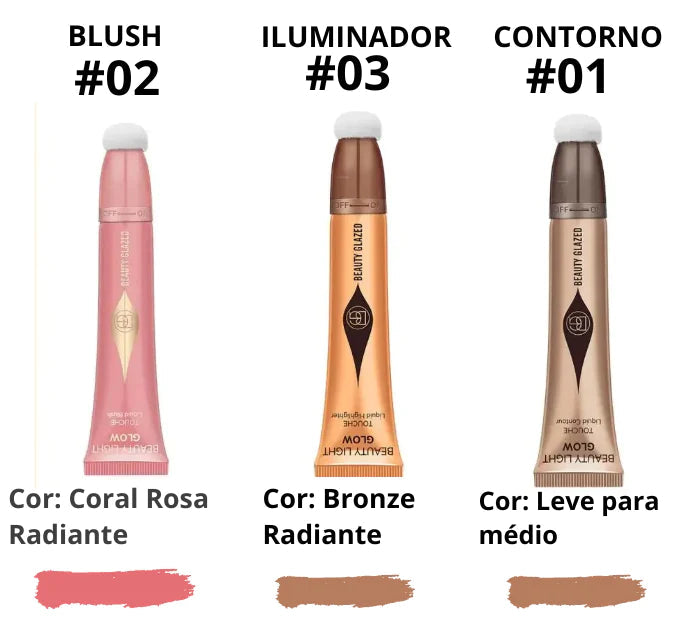 Kit Blush, Contorno e Iluminador