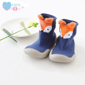 Sapatinho Meia com Sola de Silicone - Baby Steps Socks™