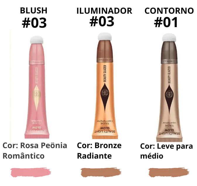 Kit Blush, Contorno e Iluminador