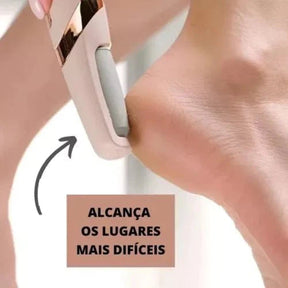 Lixa Elétrica para os Pés - Removedor de Calos e Rachaduras