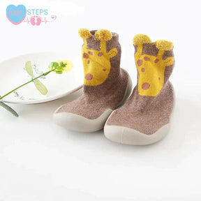 Sapatinho Meia com Sola de Silicone - Baby Steps Socks™