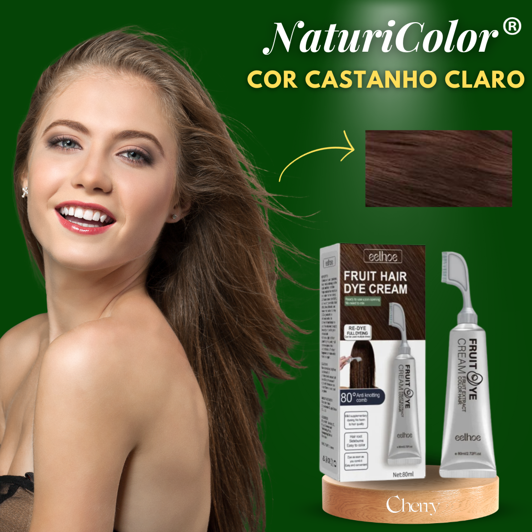 NaturiColor - Tinta de Cabelo sem Amônia + Escova de Brinde