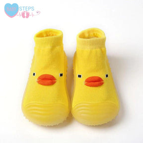 Sapatinho Meia com Sola de Silicone - Baby Steps Socks™