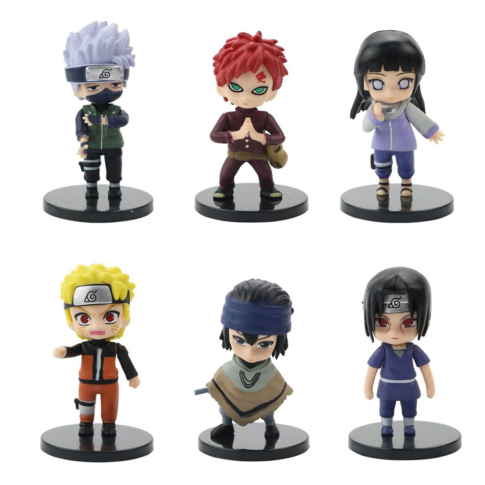 Conjunto com 12 Bonecos de Personagem - Naruto