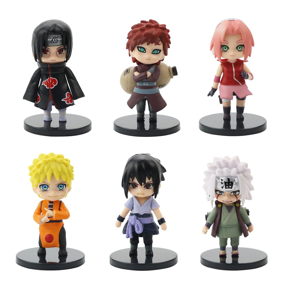 Conjunto com 12 Bonecos de Personagem - Naruto