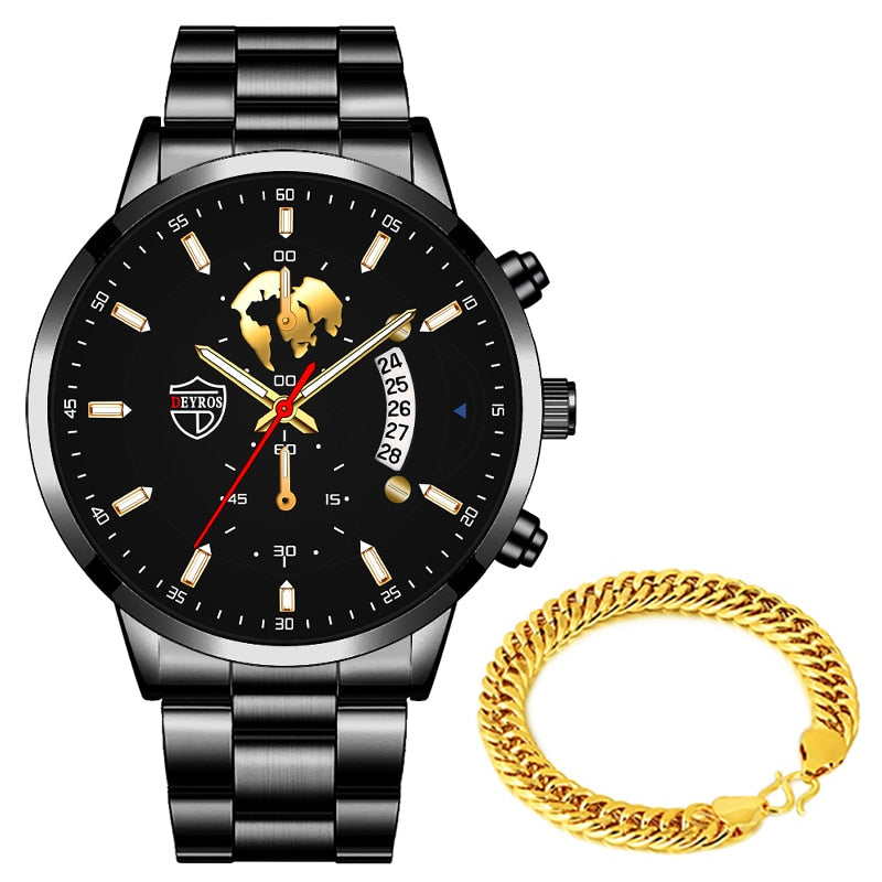 Relógio Masculino Imperium + Pulseira Imperium Gold