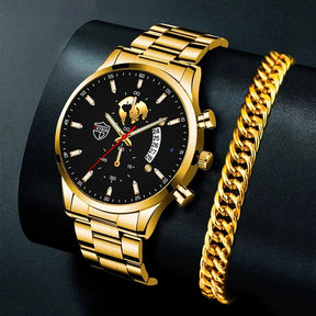 Relógio Masculino Imperium + Pulseira Imperium Gold