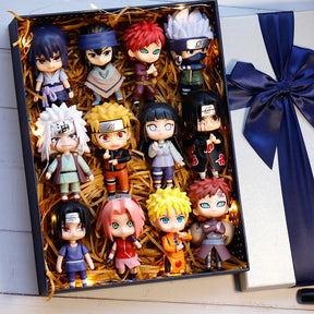 Conjunto com 12 Bonecos de Personagem - Naruto